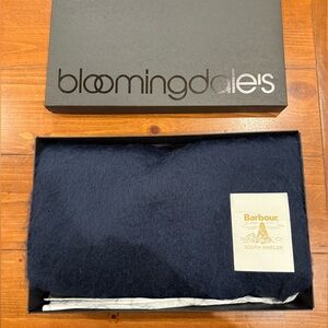 NWT Barbour Deep Blue Scarf